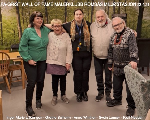 Maleklubb på Romsås.